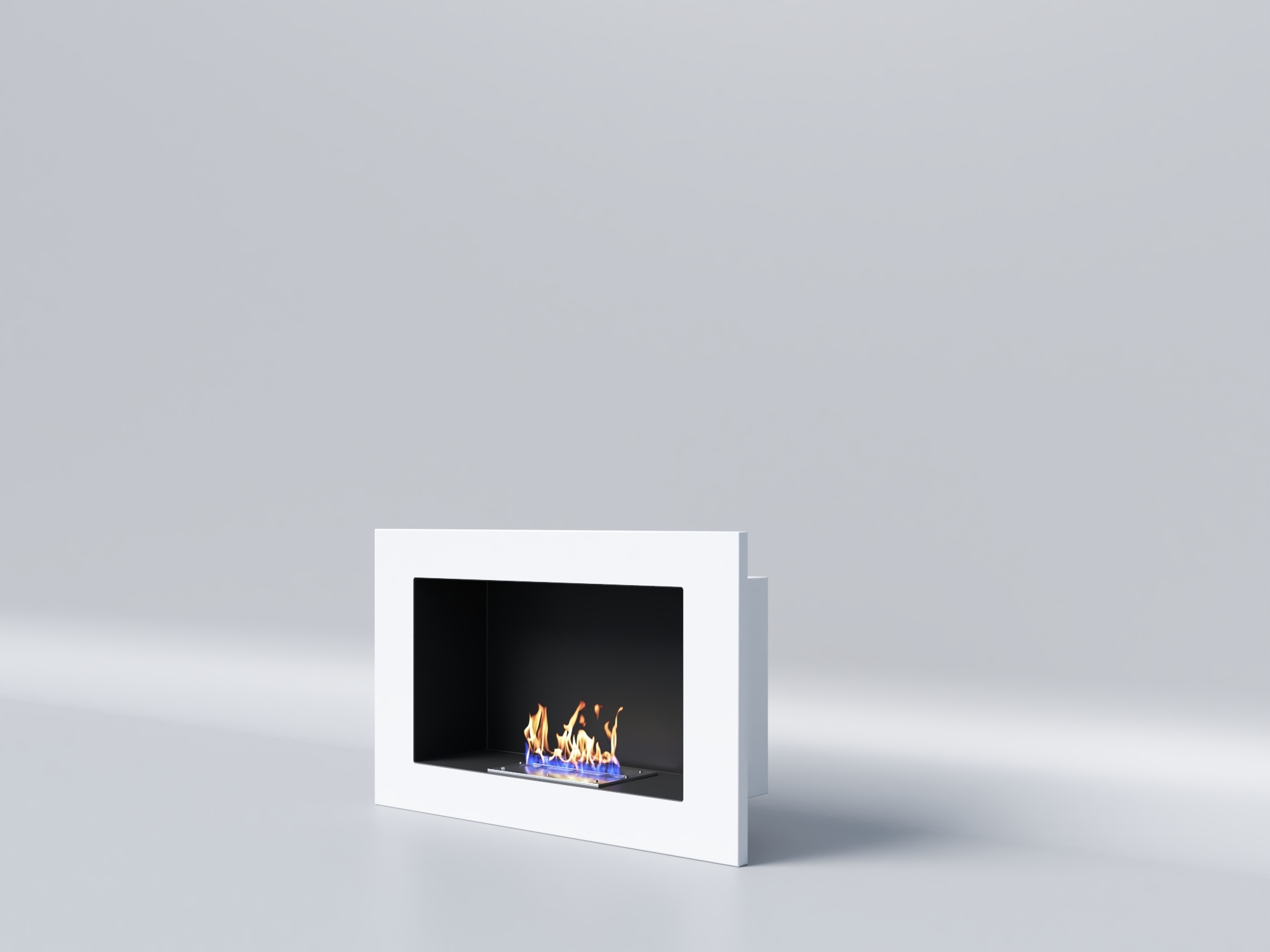 Биокамин "Русский огонь" Лайт Бланк 900V с декоративным стеклом (стемалитом) по цене 24 600 руб.