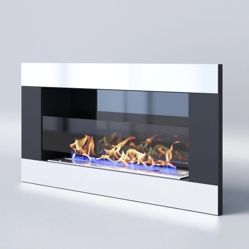 Биокамин "Русский огонь" Модерн 800V встраиваемый с декоративным стеклом (стемалитом)