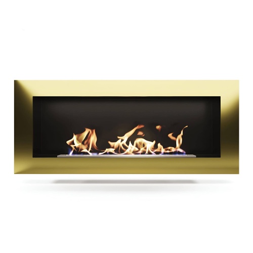 Биокамин "Русский огонь" Барокко 1100V встраиваемый с декоративным стеклом (стемалитом)