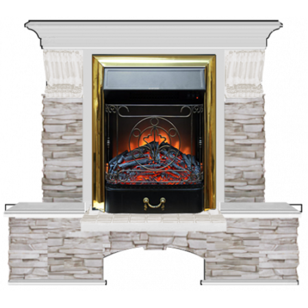 Бостон К Мисхор (беленый дуб)+Majestic Brass