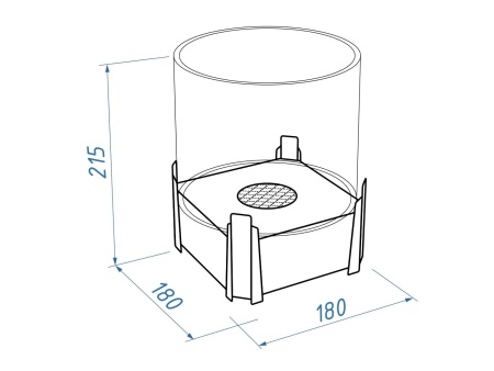 Настольный биокамин Lux Fire "Лев" Белый по цене 15 000 руб.