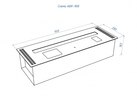 Автоматический биокамин Lux Fire Smart Flame 900 INOX по цене 