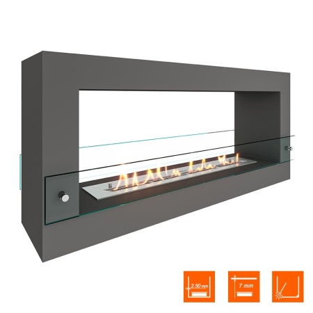 Биокамин SteelHeat WALL FRAME ONE 1000 серый, стекло Биокамин SteelHeat WALL FRAME ONE 1000 серый, стекло по цене 59 850 руб.