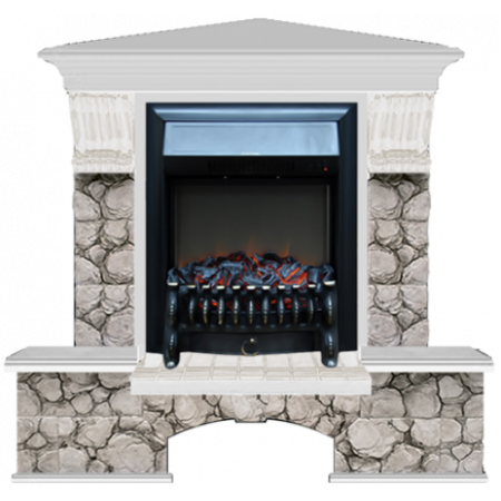 Бостон К Карелия угловой (беленый дуб)+Fobos Black