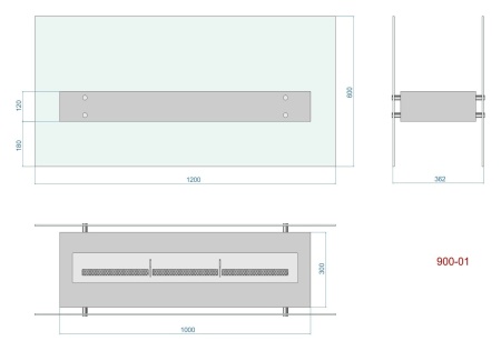 Напольный биокамин Lux Fire "Консул 1" 1200 по цене 80 960 руб.