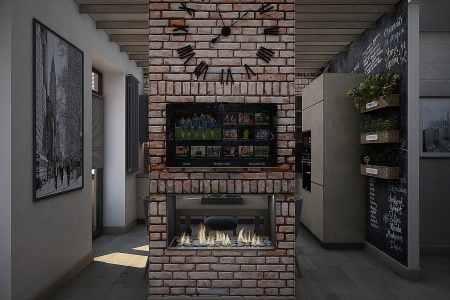 Встроенный биокамин Lux Fire Сквозной 810 М по цене 69 520 руб.