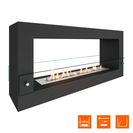 Биокамин SteelHeat WALL FRAME ONE 1000 черный, стекло Биокамин SteelHeat WALL FRAME ONE 1000 черный, стекло по цене 59 850 руб.